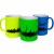 Keramiktasse/ Kaffeepott in 4 verschiedenen Neonfarben