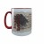 Kaffeetasse wei�/rot, "Deutsche Mahnworte" - von Mathilde Ludendorff