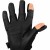 Handschuhe mit Kunststoffprotektoren im Carbon-Look, schwarz