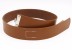 Hochwertige Lederkoppel, helles rehbraun, mit gen�hter Schnallzunge und Haken 145 / 135cm