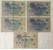 Banknoten Reichsbanknoten 100 Mark 1903-1908, 5 Stk.